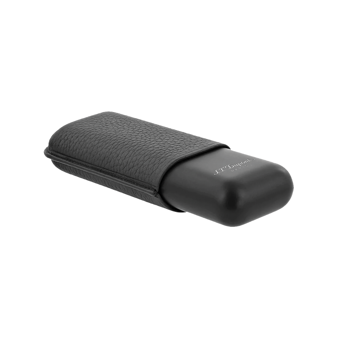 S.T. Dupont Black Grain & Matt Black 2 Cigar Case
