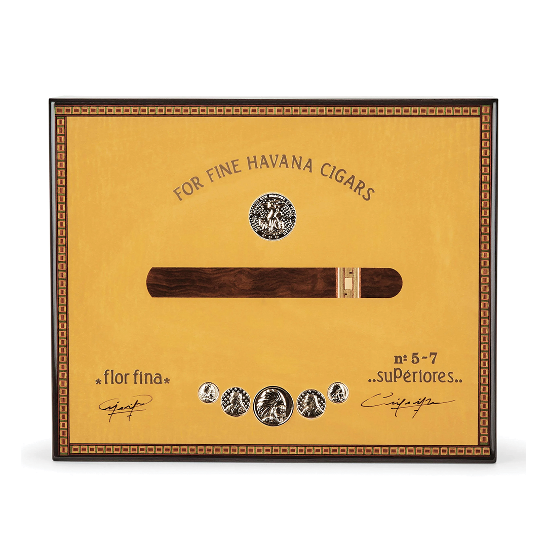 Elie Bleu Medals Yellow Sycamore -  75 Count Humidor