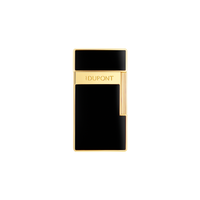 S.T. Dupont Lacquered Black & Gold Biggy Lighter