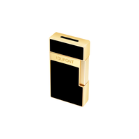 S.T. Dupont Lacquered Black & Gold Biggy Lighter