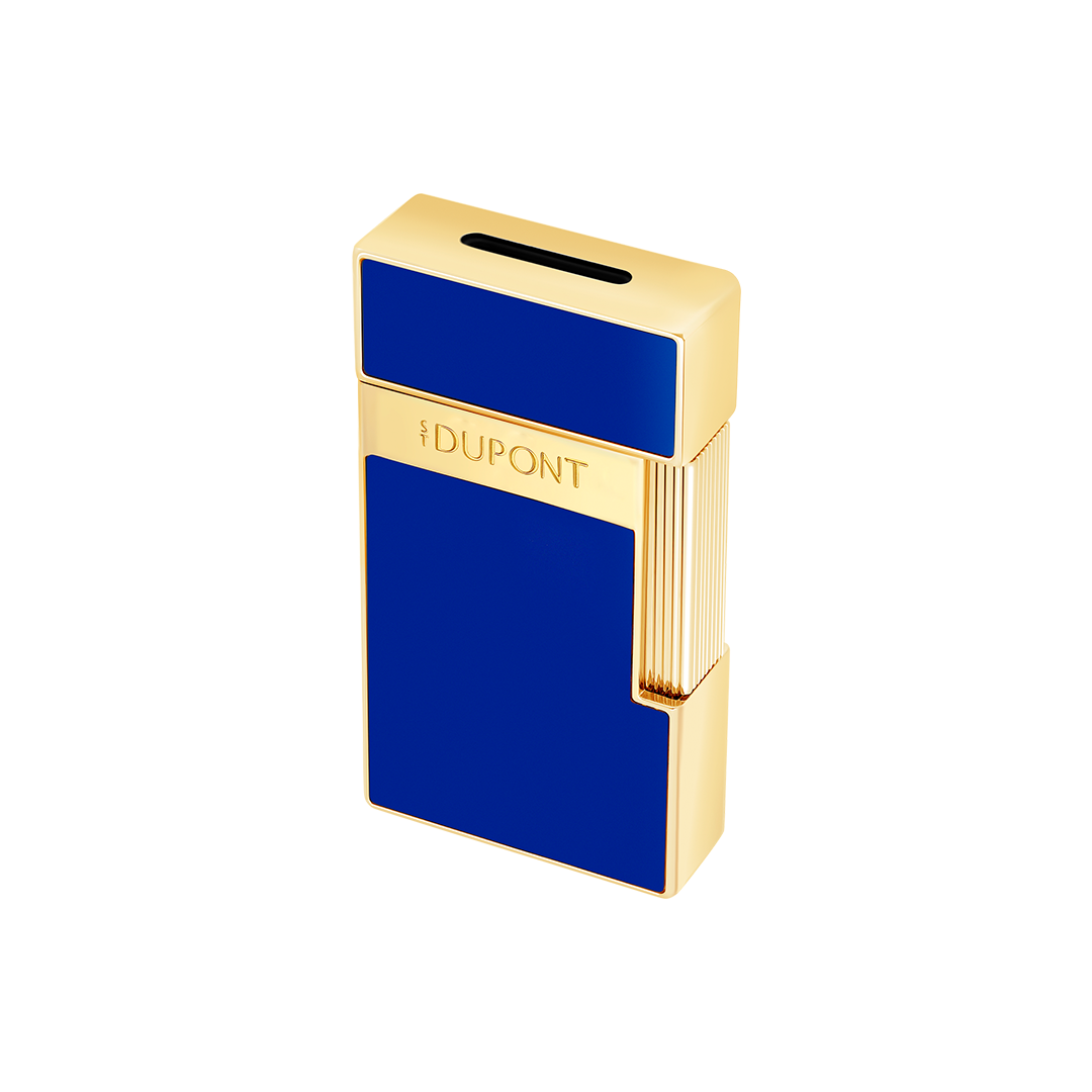 S.T. Dupont Lacquered Indigo Blue Biggy Lighter