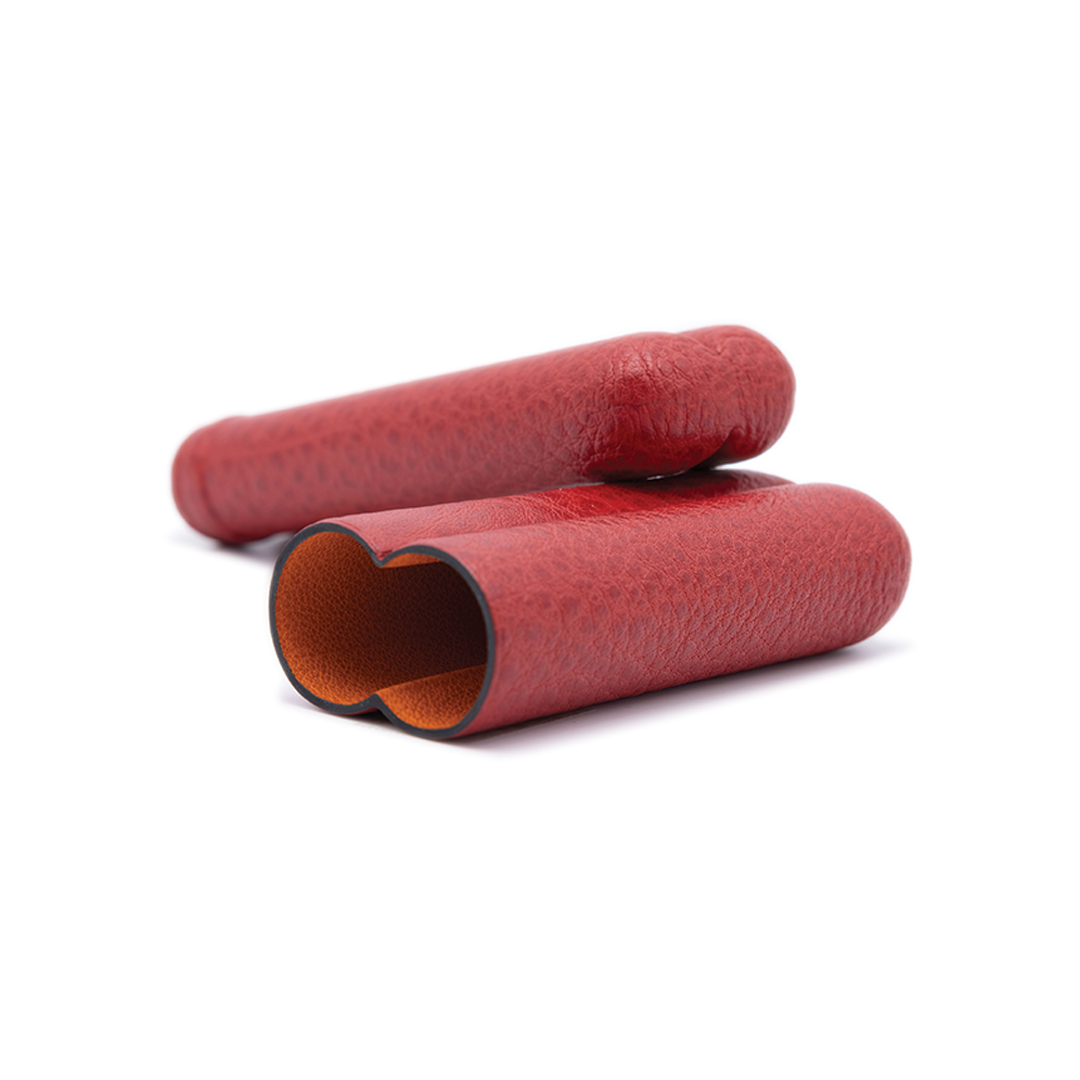 Fallon Red Corrida Leather Cigar Case