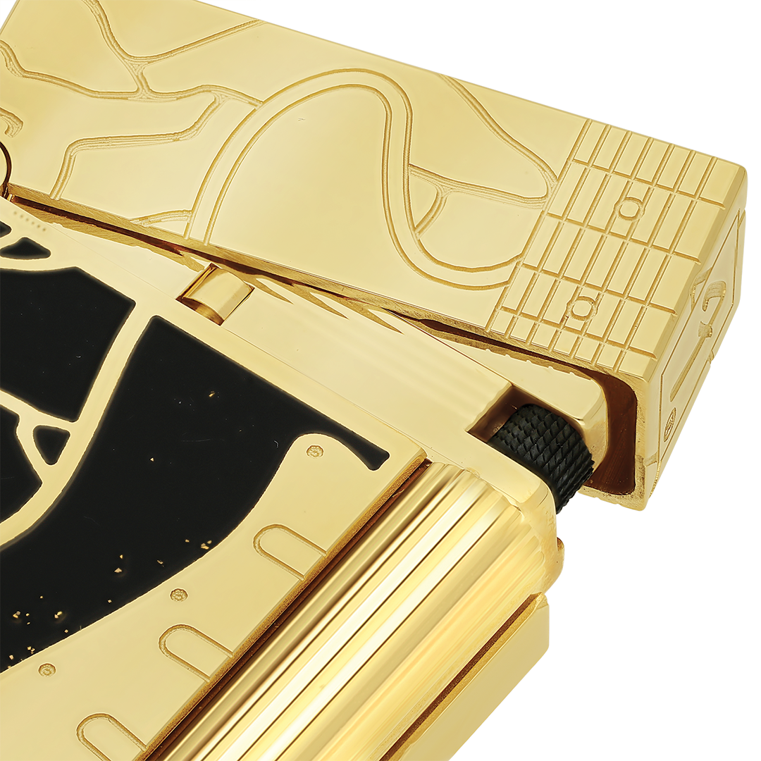S.T. Dupont Ligne 2 Fender Black & Gold Lighter