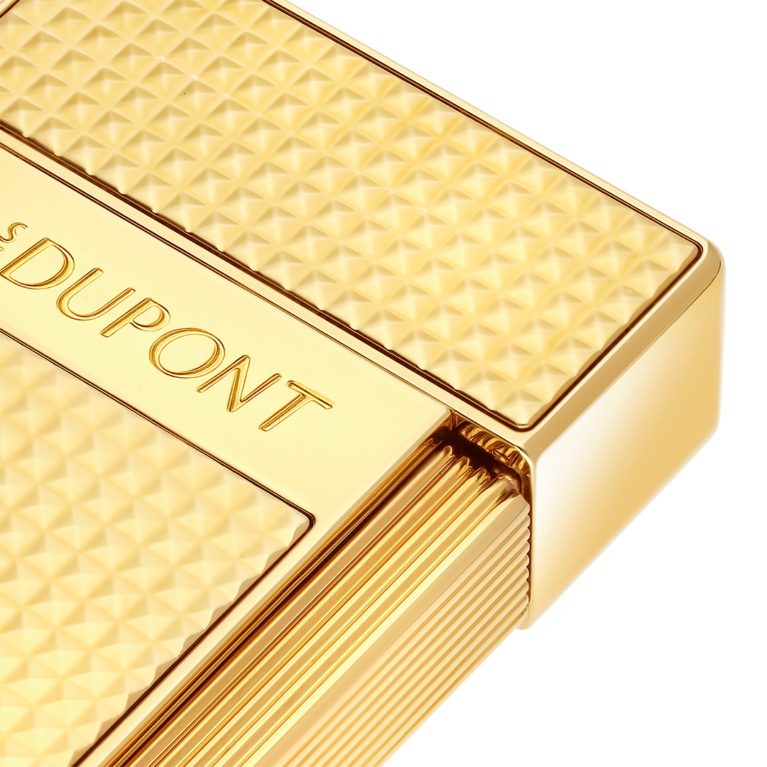 S.T. Dupont Gold Diamondhead Biggy Lighter