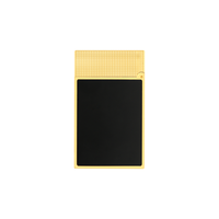 S.T. Dupont Ligne 2 Micro Diamond Head Gold & Matte Black Lacquer