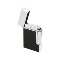 S.T. Dupont Ligne 2 Micro Diamond Head Platinum & Black Lacquer