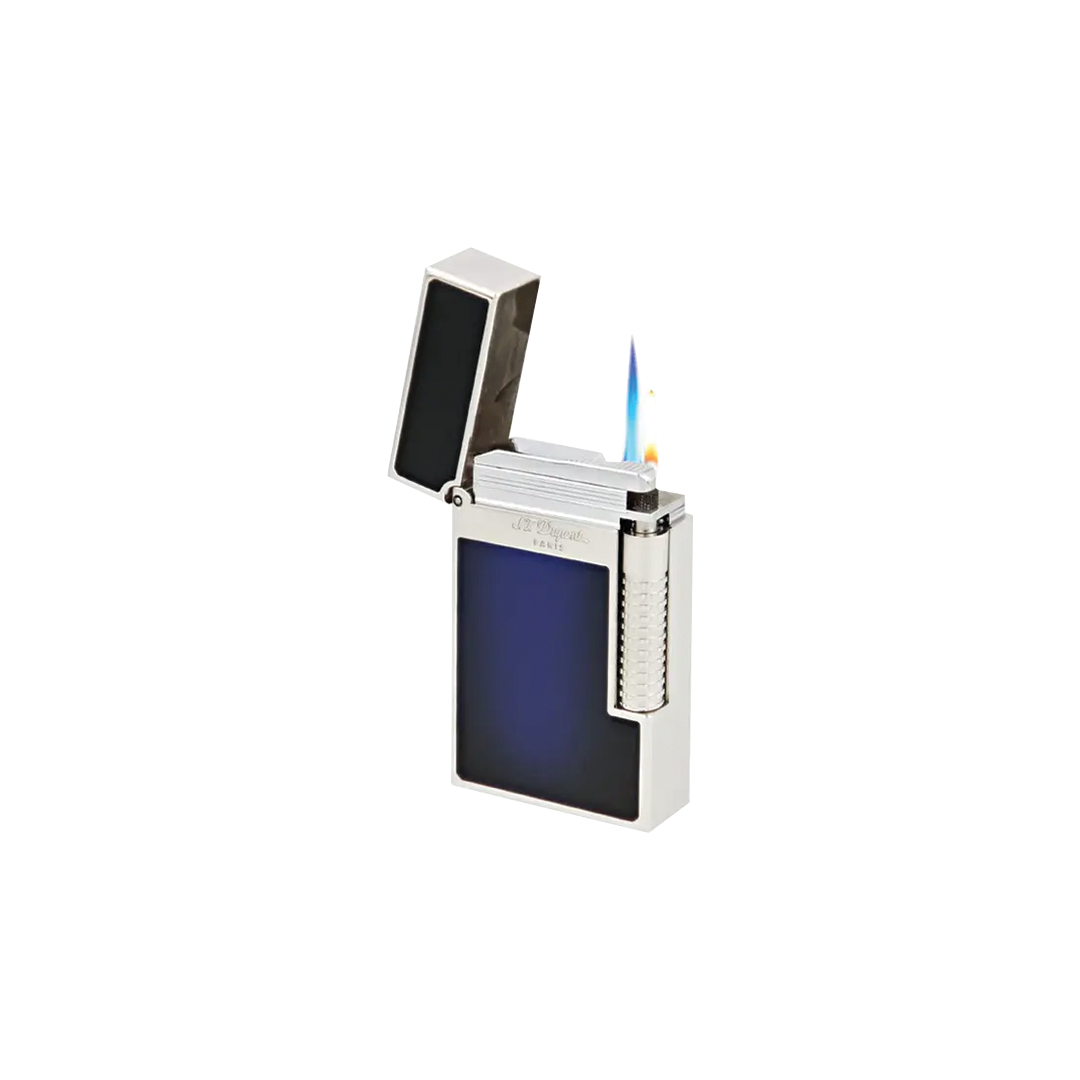 S.T. Dupont Le Grand Blue Lacquer Palladium Lighter