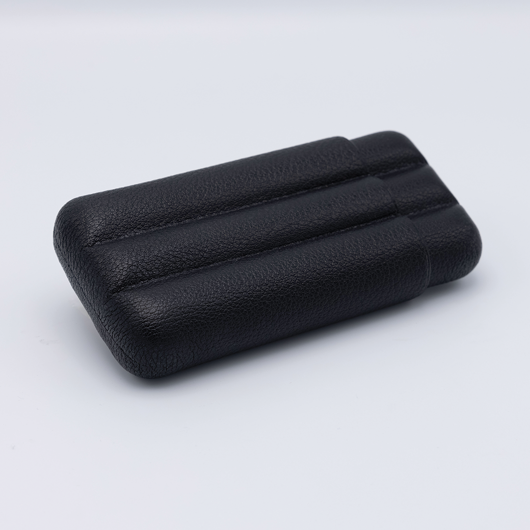Fallon Black Leather Cigar Case