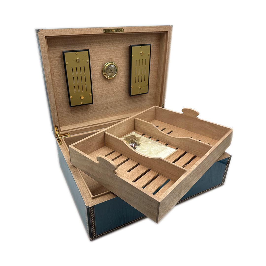 Elie Bleu Medals Blue Sycamore -  200 Count Humidor