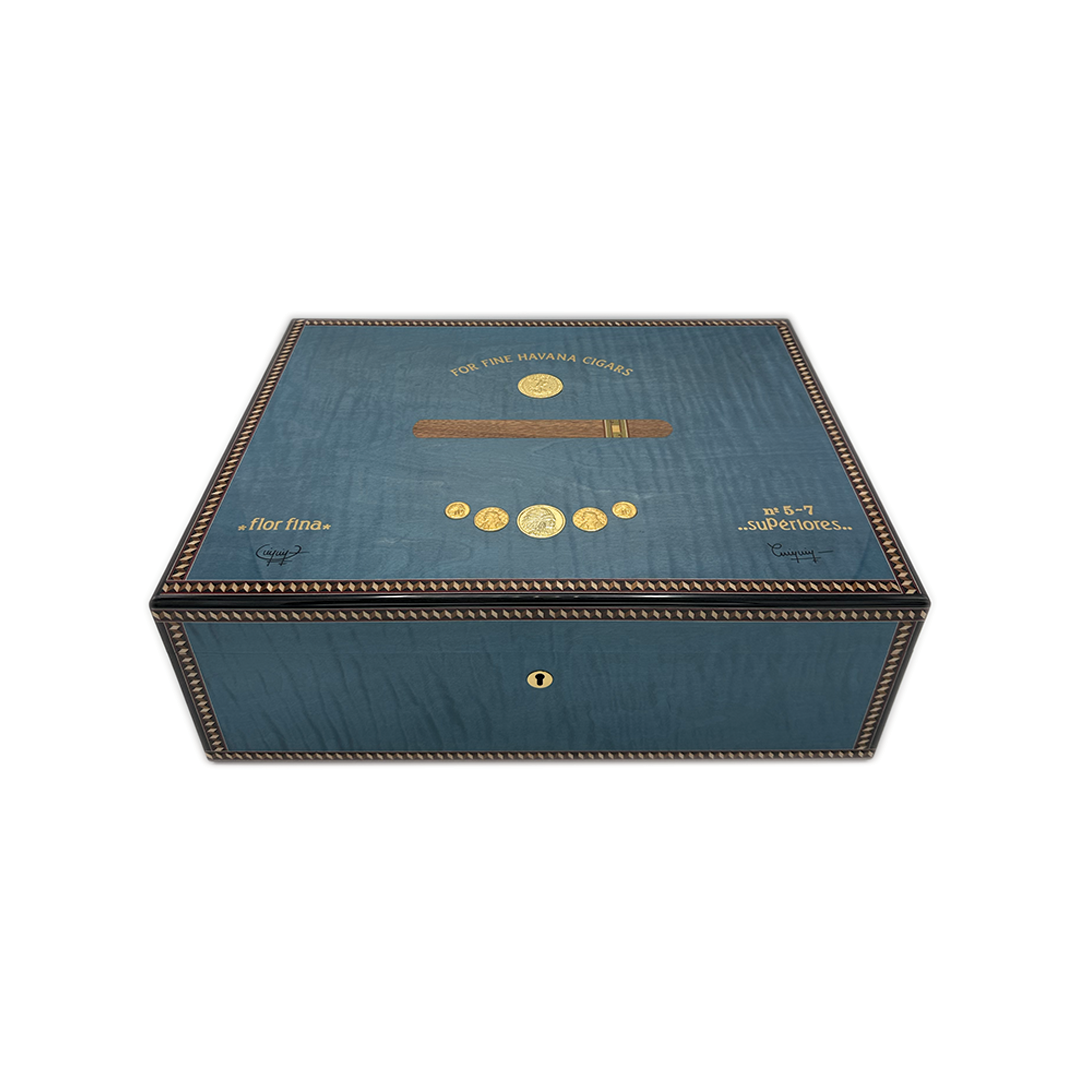 Elie Bleu Medals Blue Sycamore -  200 Count Humidor