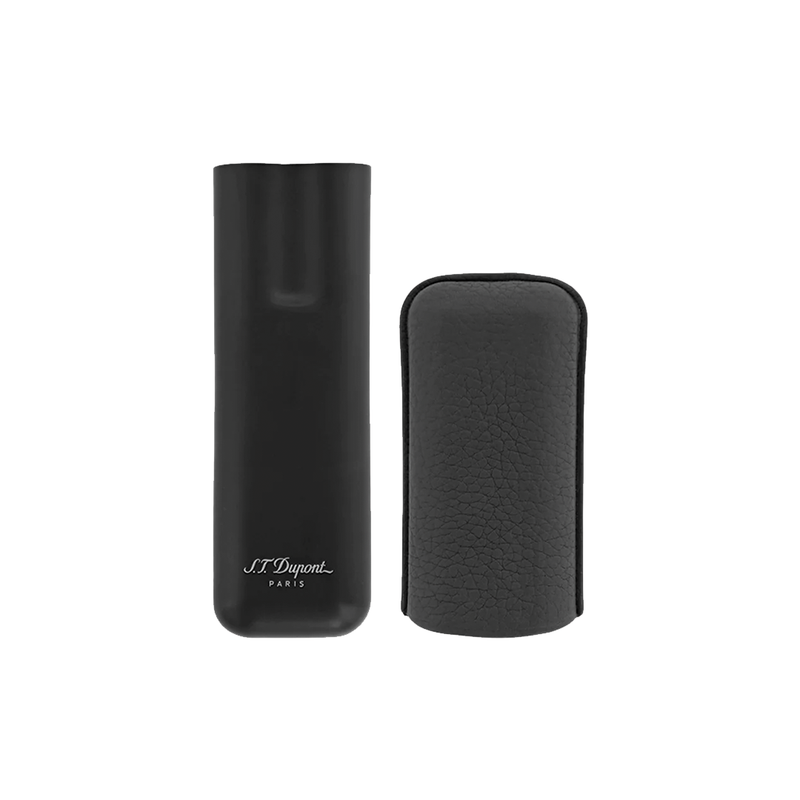 S.T. Dupont Black Grain & Matt Black 2 Cigar Case