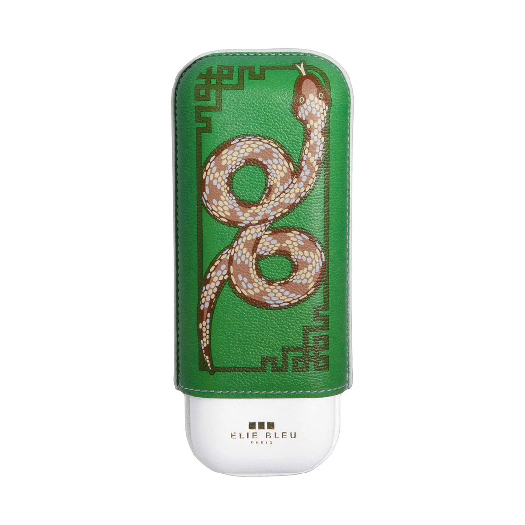 Elie Bleu 2 cigar case - Snake Limited Edition