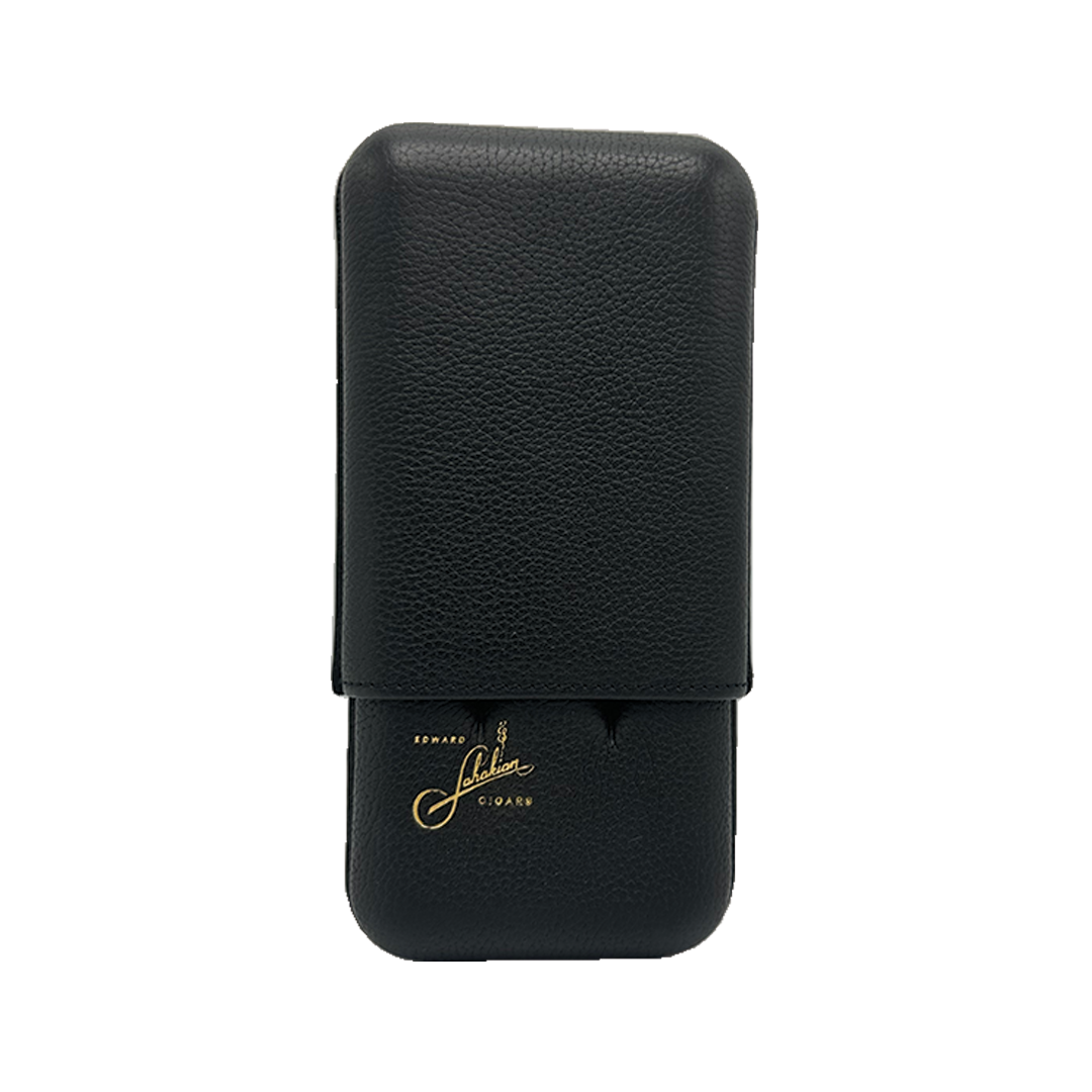 Edward Sahakian 3 cigar case - Black