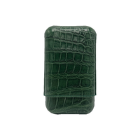 Edward Sahakian 3 cigar case - Green Croc – Davidoff London Edward Sahakian 3 cigar case - Green Croc – Davidoff London