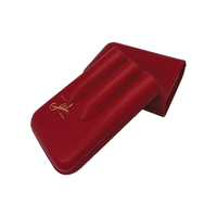 Edward Sahakian 3 cigar case - Red