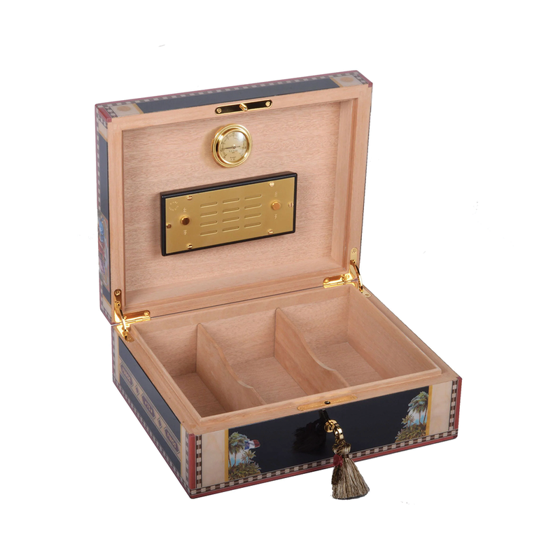 Elie Bleu Flor de Alba Black -  75 Count Humidor