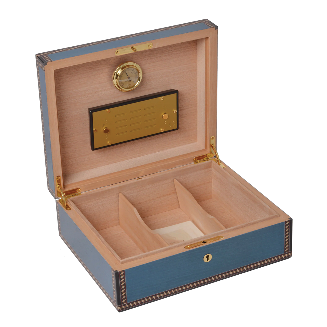 Elie Bleu Medals Blue Sycamore -  75 Count Humidor