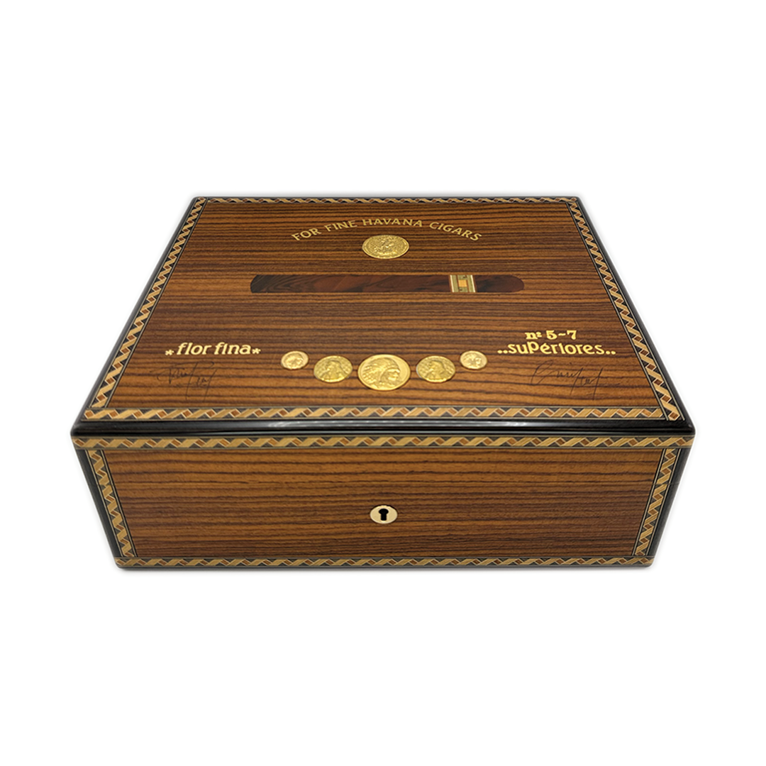 Elie Bleu Medals Rosewood -  75 Count Humidor