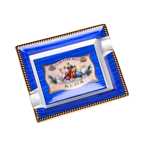Elie Bleu Alba Ashtray - Blue – Davidoff London