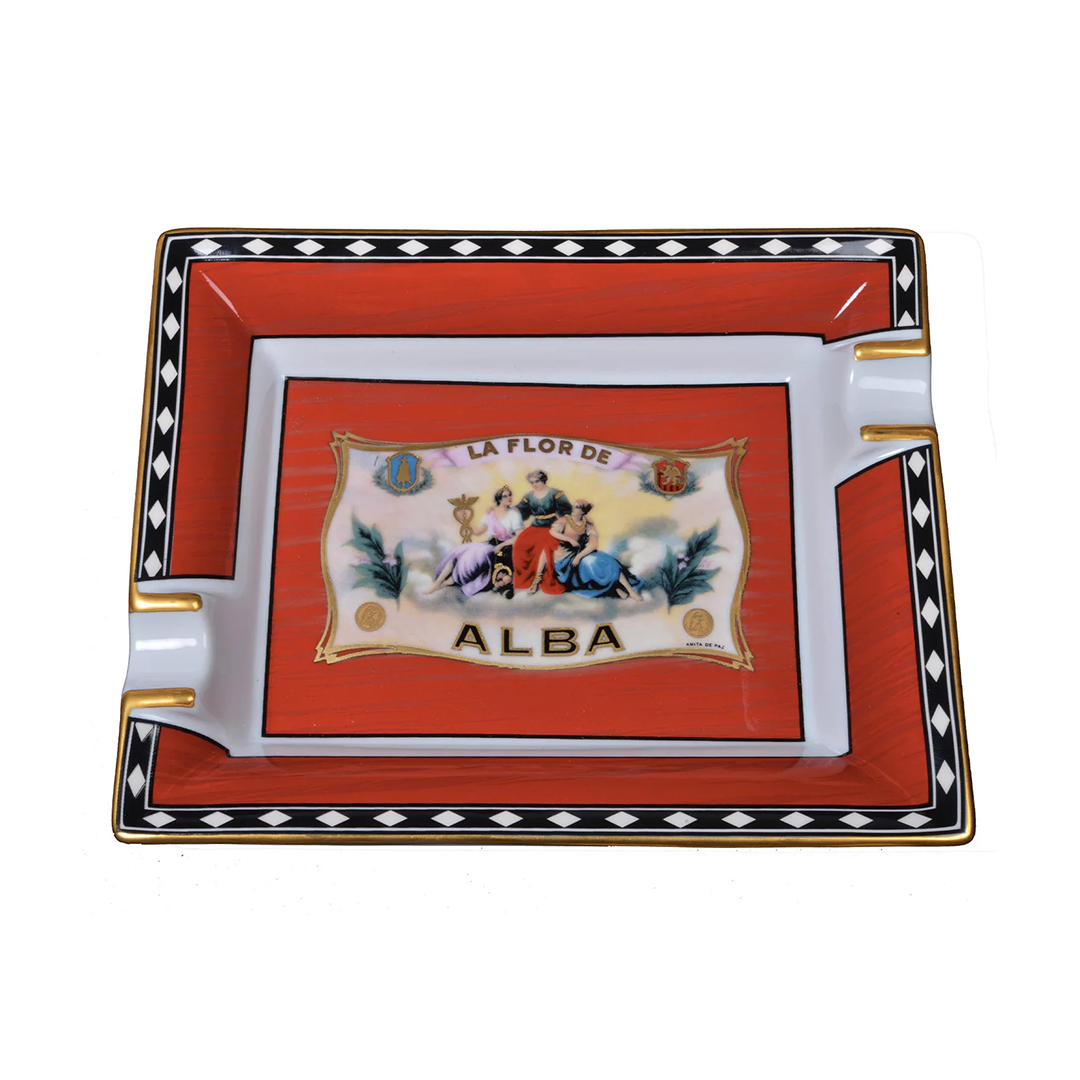 Elie Bleu Alba Ashtray - Red
