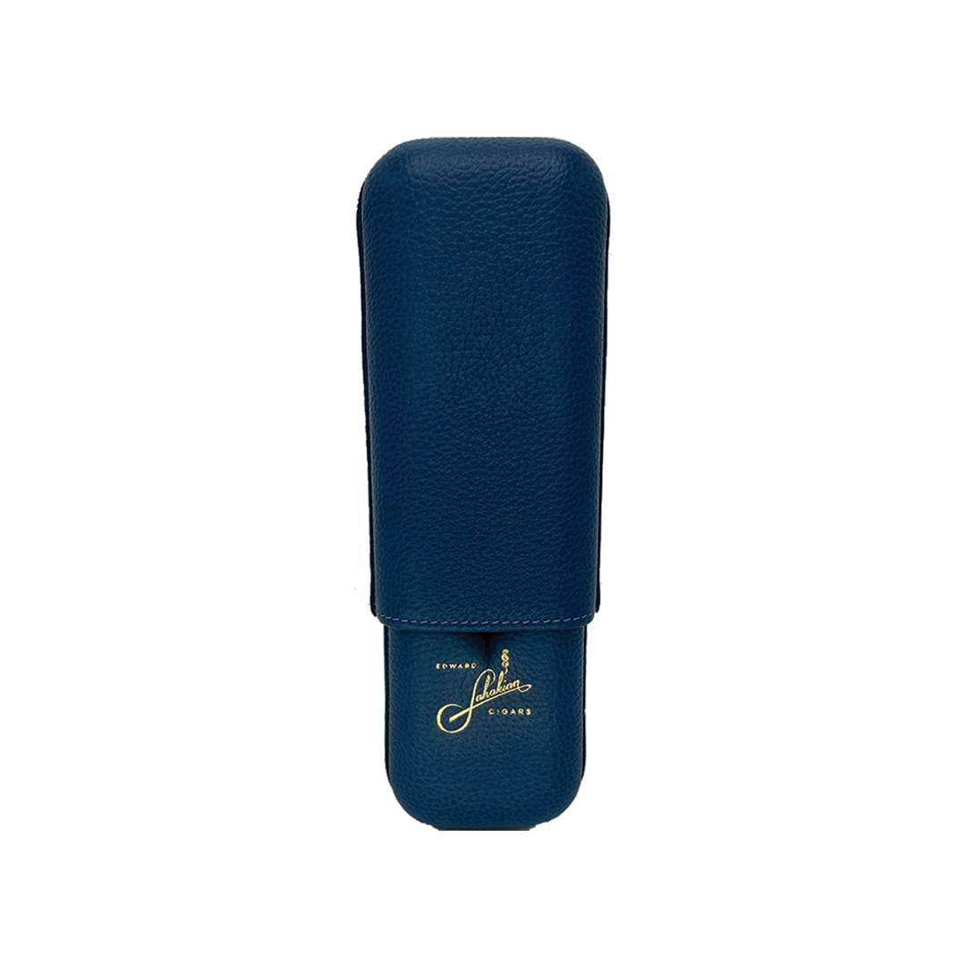 Edward Sahakian 2 cigar case - Blue – Davidoff London