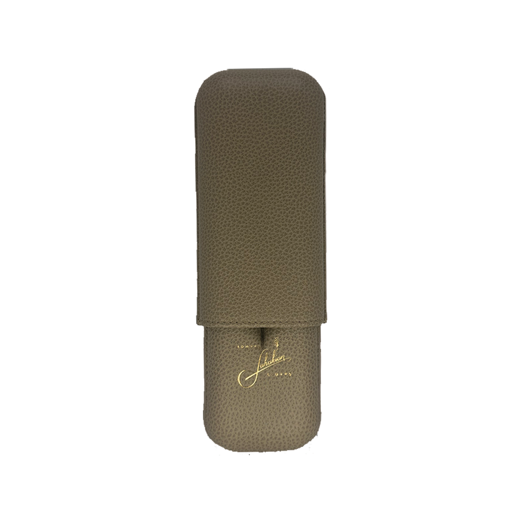 Edward Sahakian 2 cigar case - Tan