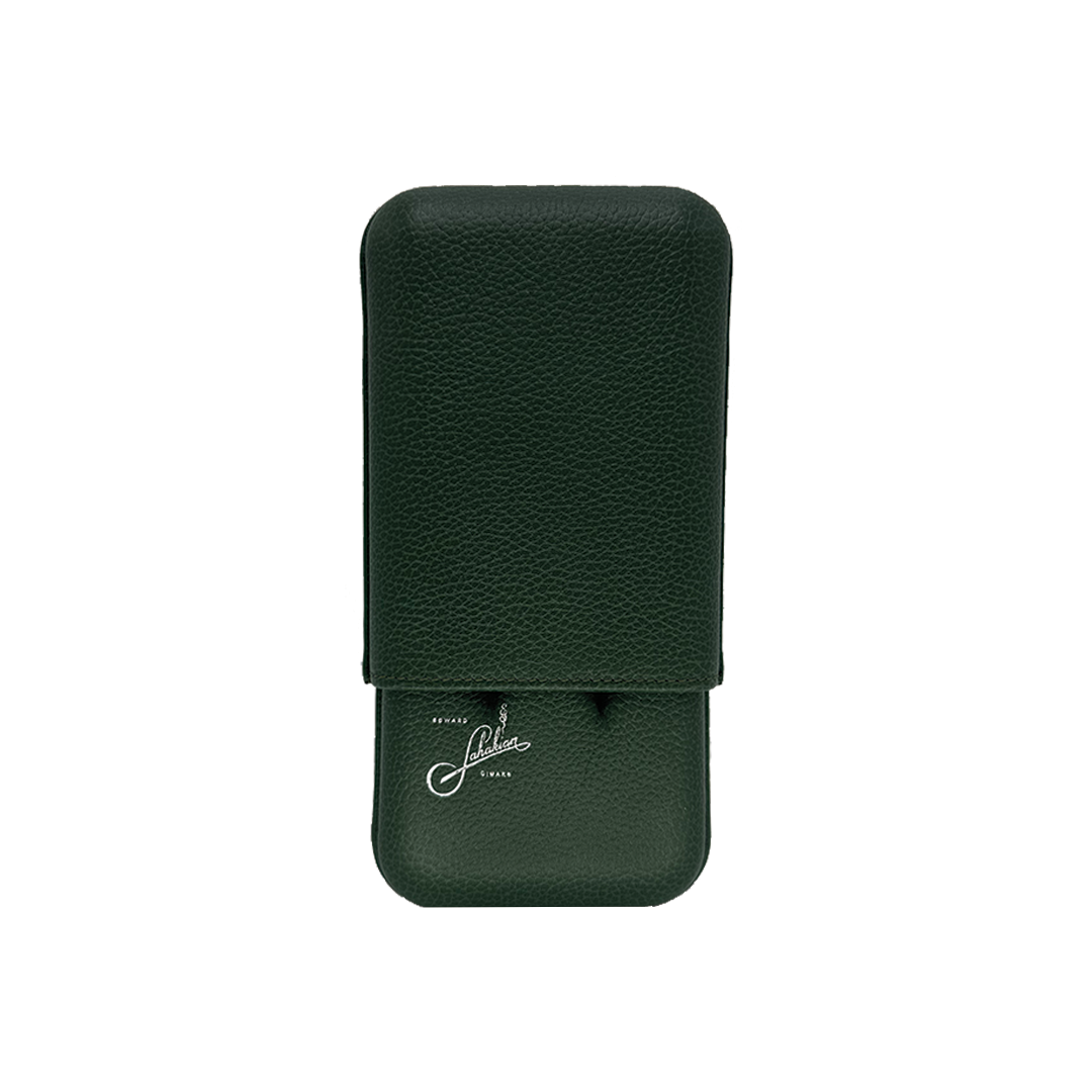 Bosquet x Edward Sahakian 3 finger cigar case - Green