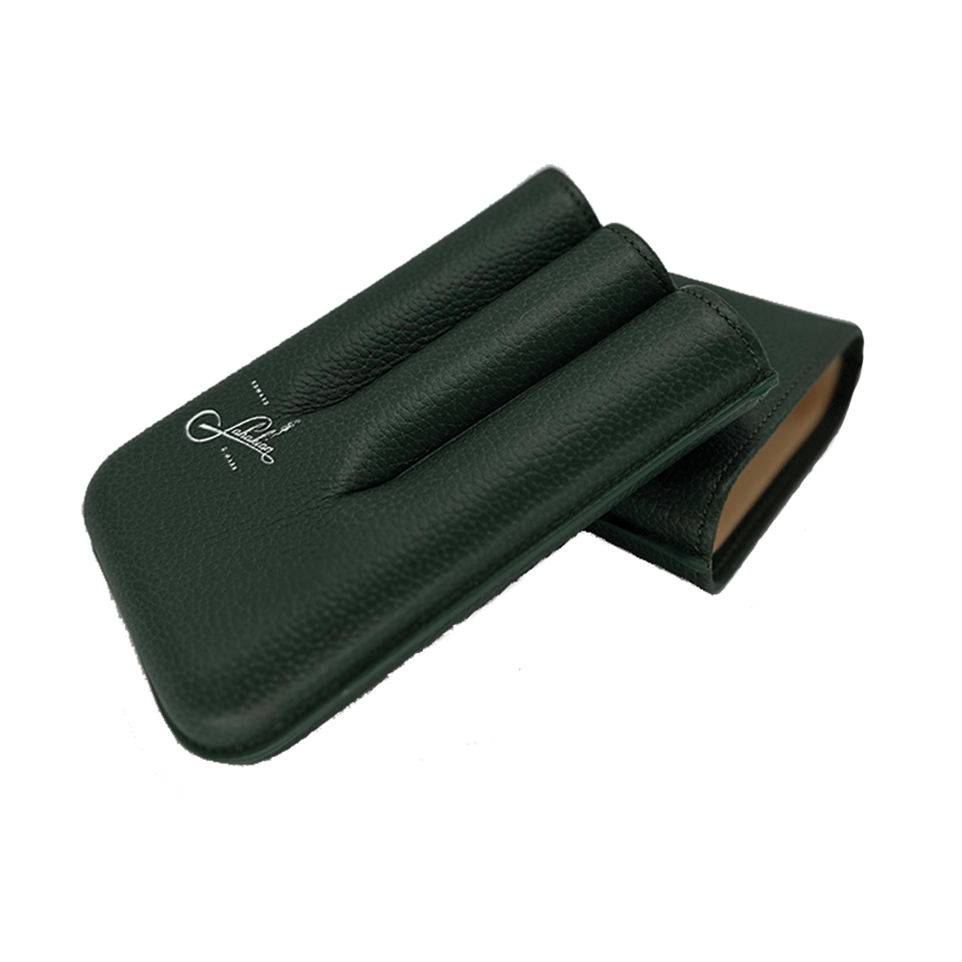 Bosquet x Edward Sahakian 3 finger cigar case - Green