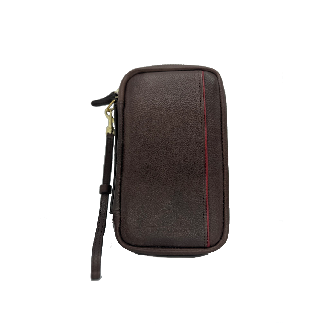 The Cigar Holder Cigar Case - Brown & Burgundy – Davidoff London