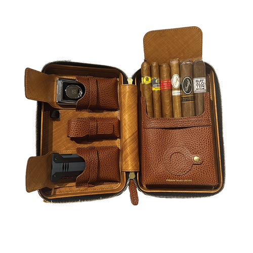 Davidoff シガーケース 2本用 ブラウン　ダビドフ The Cigar Holder Nexus Case - Brown – Davidoff London