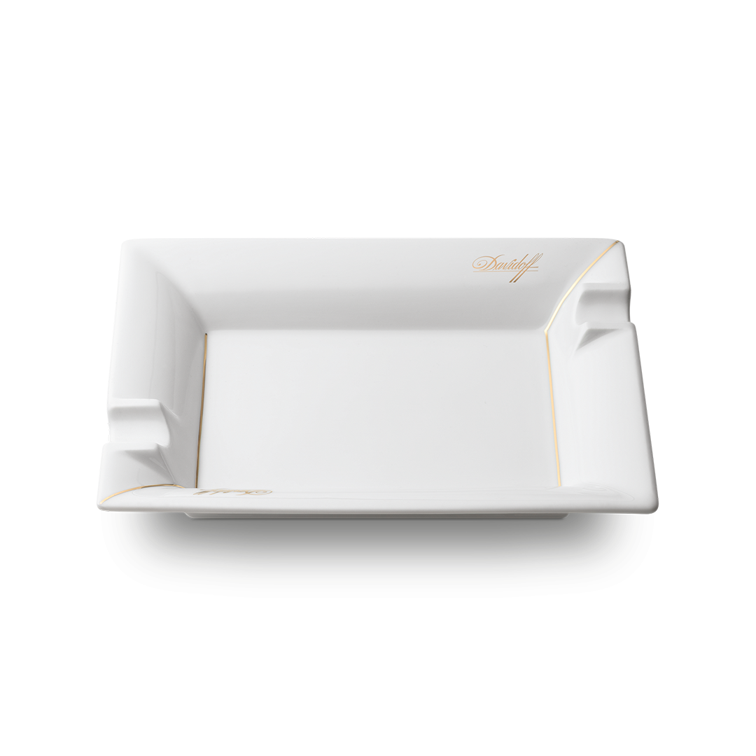 Davidoff 2 Cigar Rectangular Porcelain Ashtray