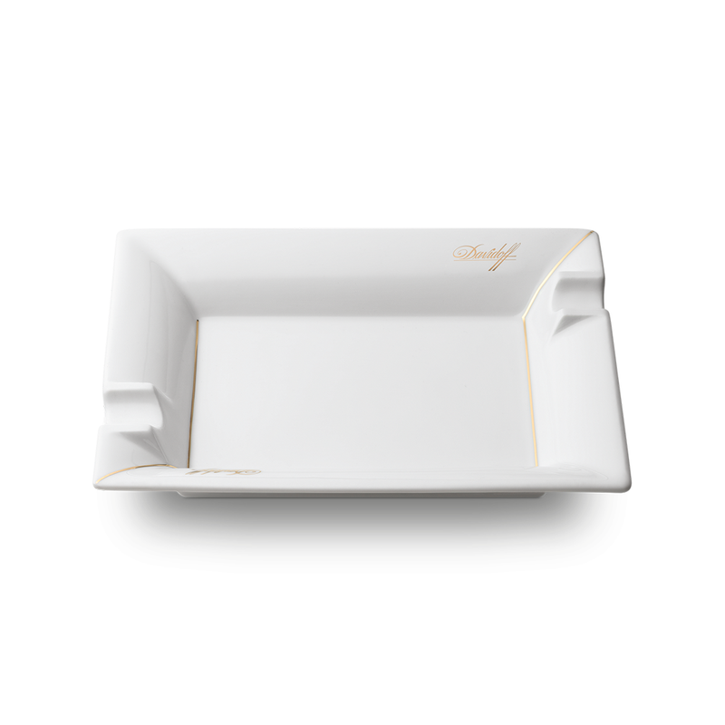 Davidoff 2 Cigar Rectangular Porcelain Ashtray