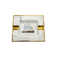 Edward Sahakian - “Gentlemen You May” Ashtray - Blue