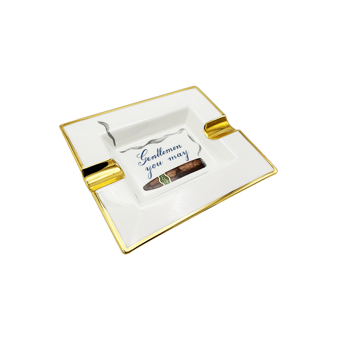 Edward Sahakian - “Gentlemen You May” Ashtray - Green