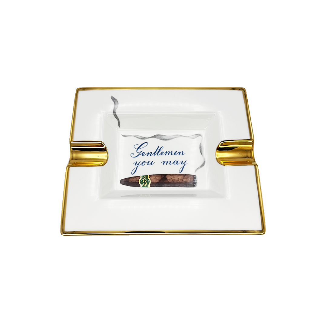 Edward Sahakian - “Gentlemen You May” Ashtray - Green