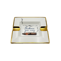 Edward Sahakian - “Gentlemen You May” Ashtray - Red