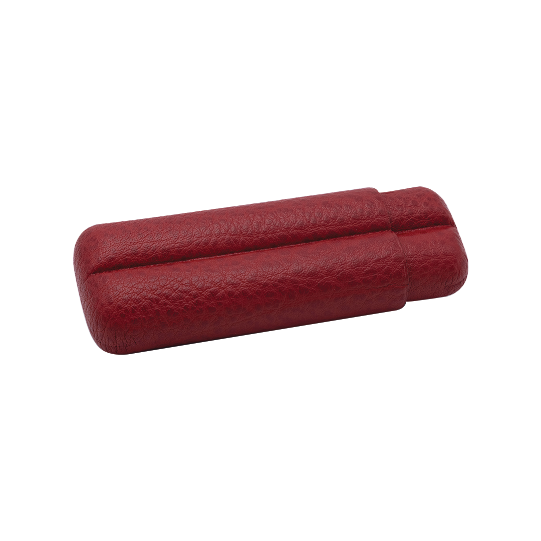 Fallon Red Corrida Leather Cigar Case