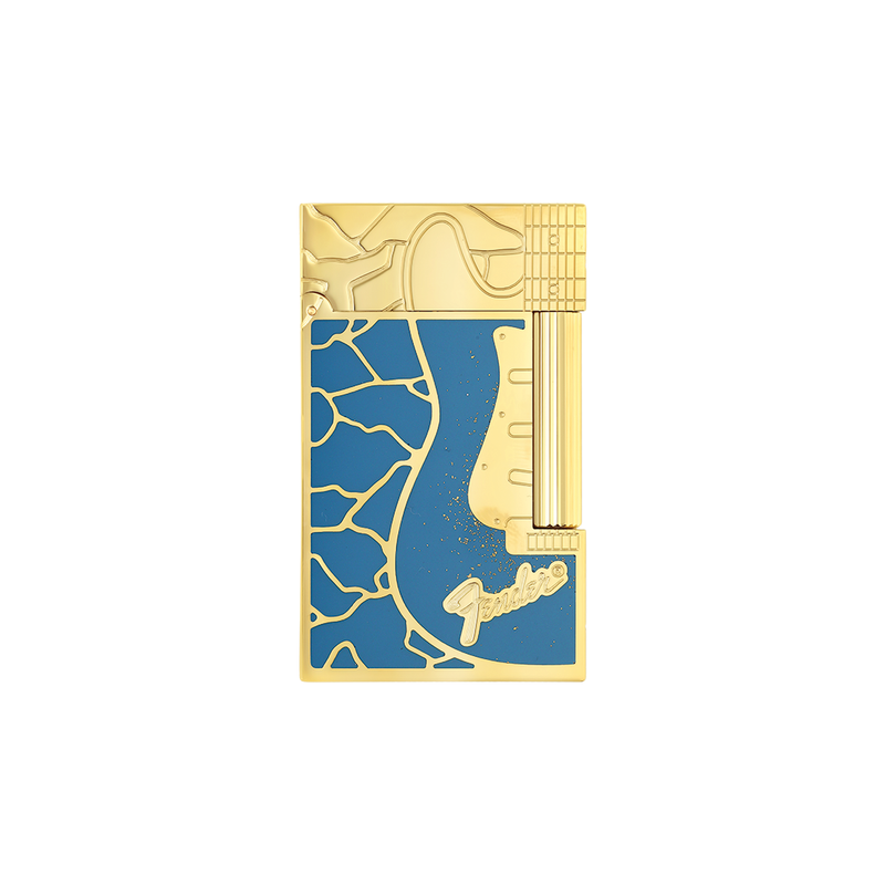 S.T. Dupont Ligne 2 Fender Blue & Gold Lighter