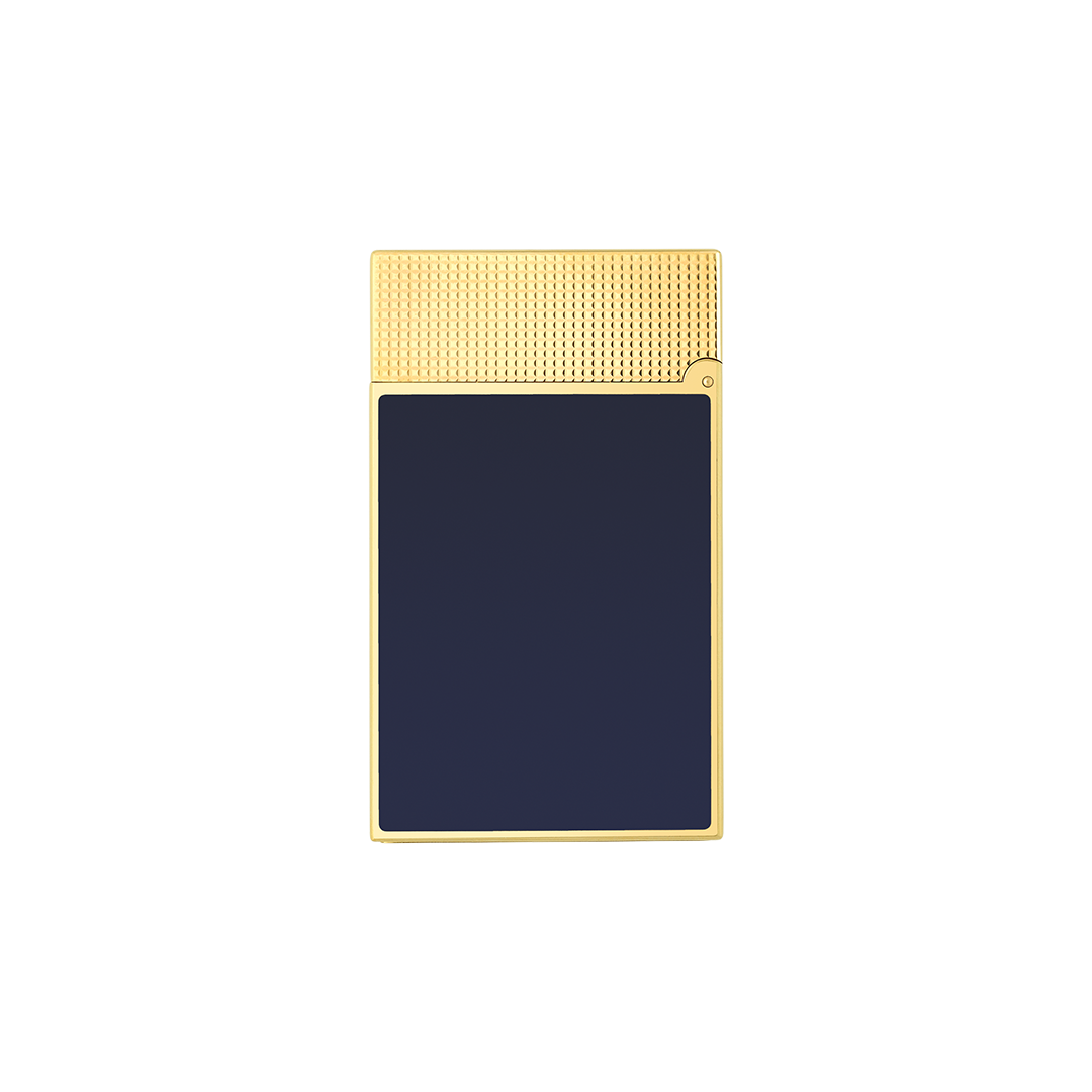 S.T. Dupont Ligne 2 Micro Diamond Head Gold & Blue Lacquer
