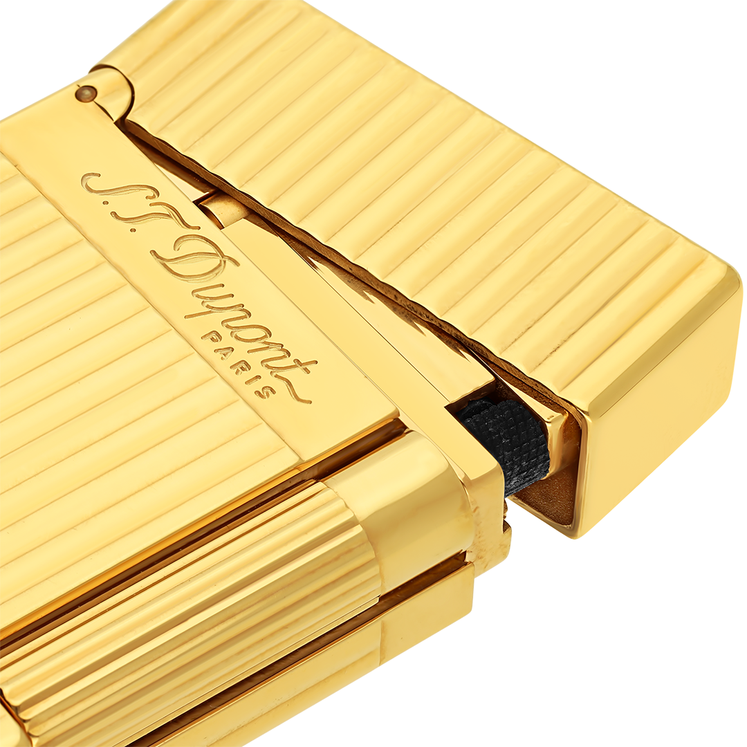 S.T. Dupont Ligne 2 Gold Vertical Lines