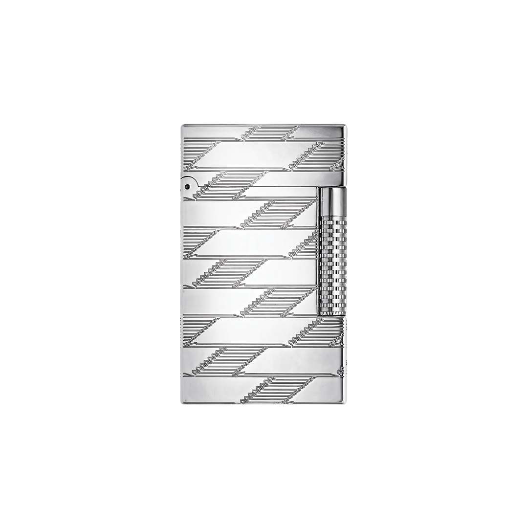 S.T. Dupont Ligne 2 Monogram Silver Lighter