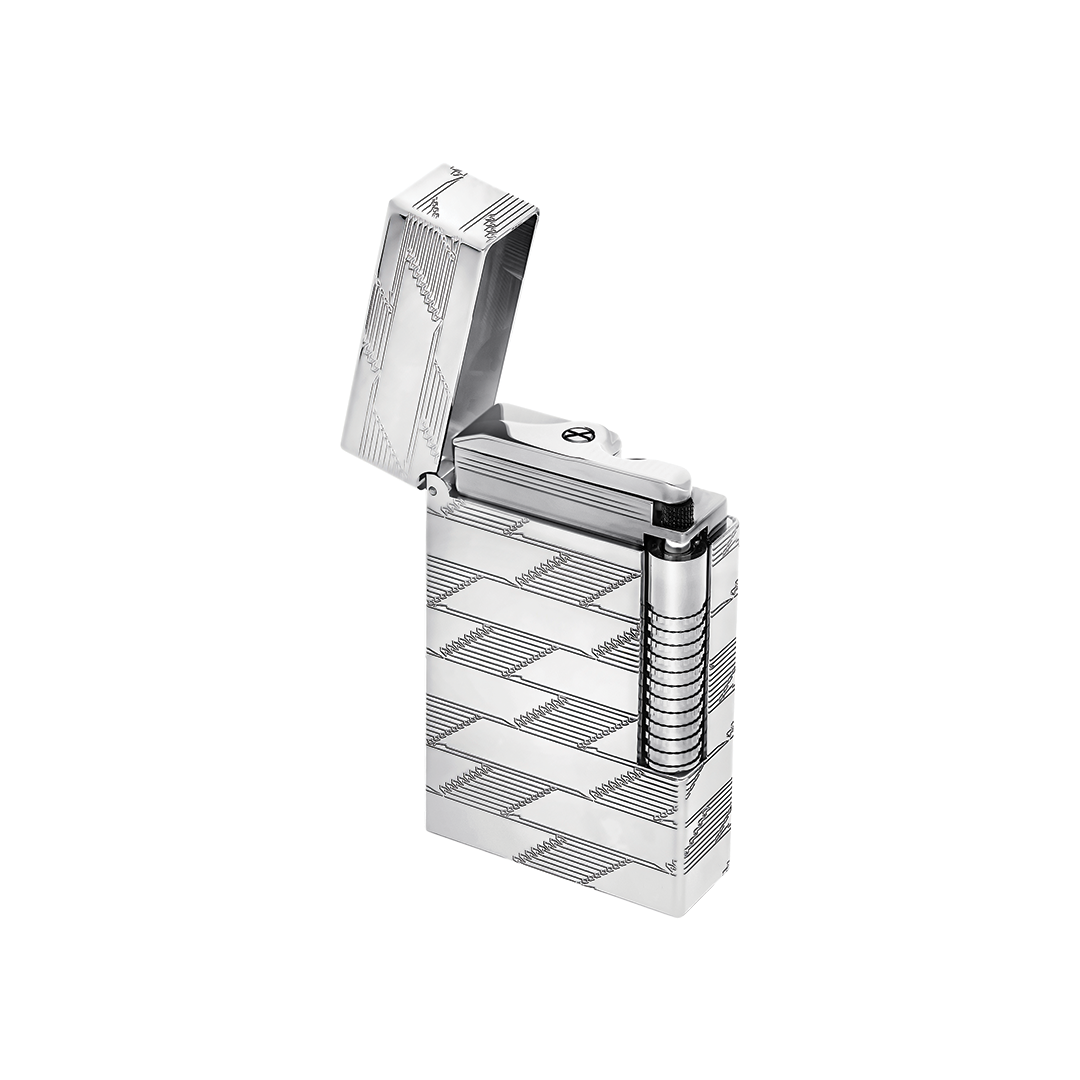 S.T. Dupont Ligne 2 Monogram Silver Lighter