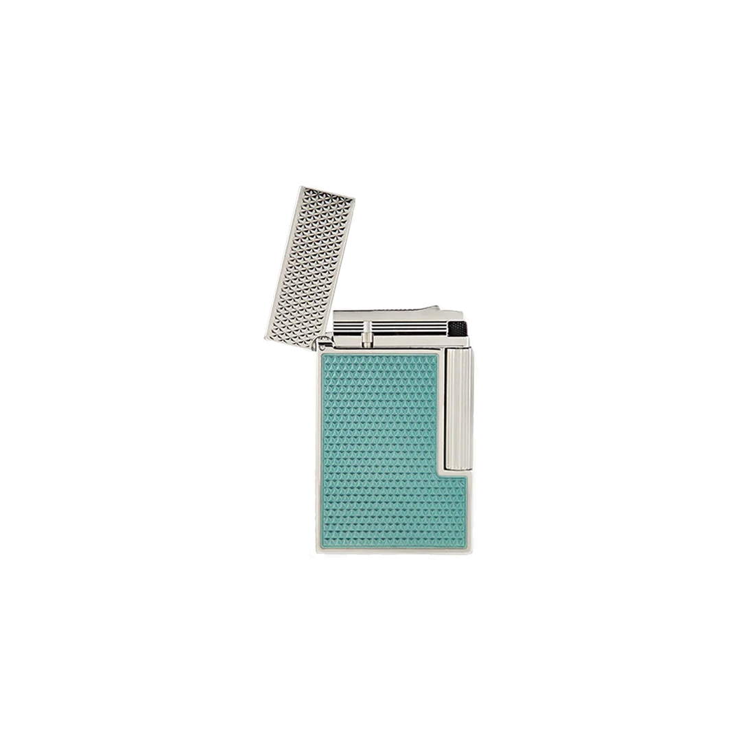 S.T. Dupont Ligne 2 Turquoise Lacquer Guilloche Lighter