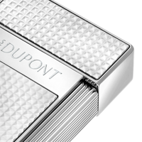 S.T. Dupont Silver Diamondhead Biggy Lighter