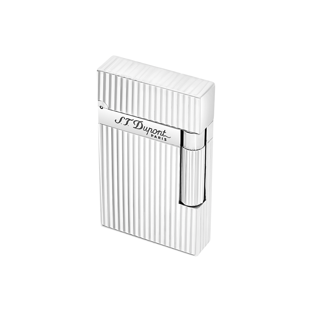 S.T. Dupont Ligne 2 Silver Vertical Lines