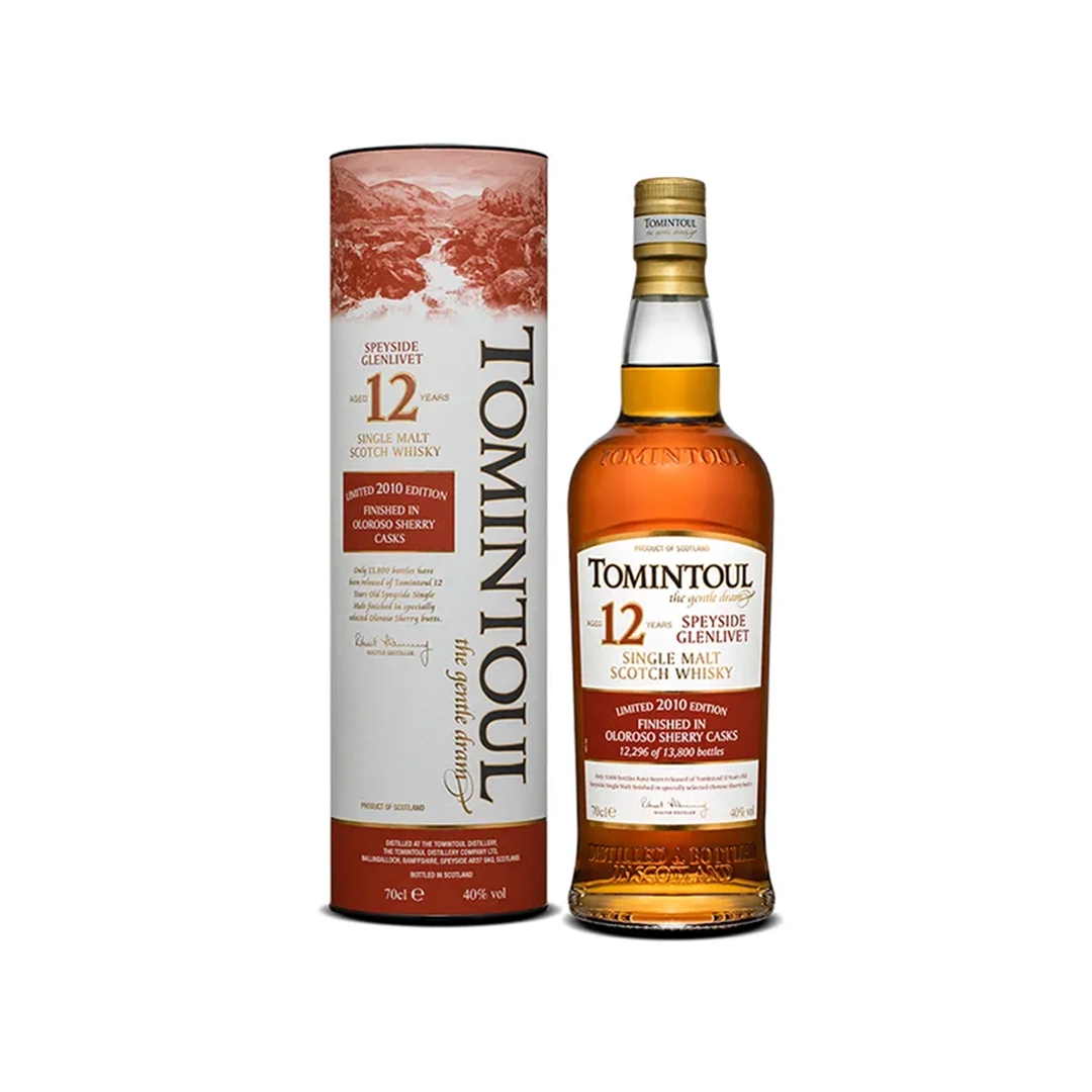 ウイスキー TOMINTOUL 12 Years Old 1L 43% Tomintoul 12 year old Oloroso Sherry – Davidoff London