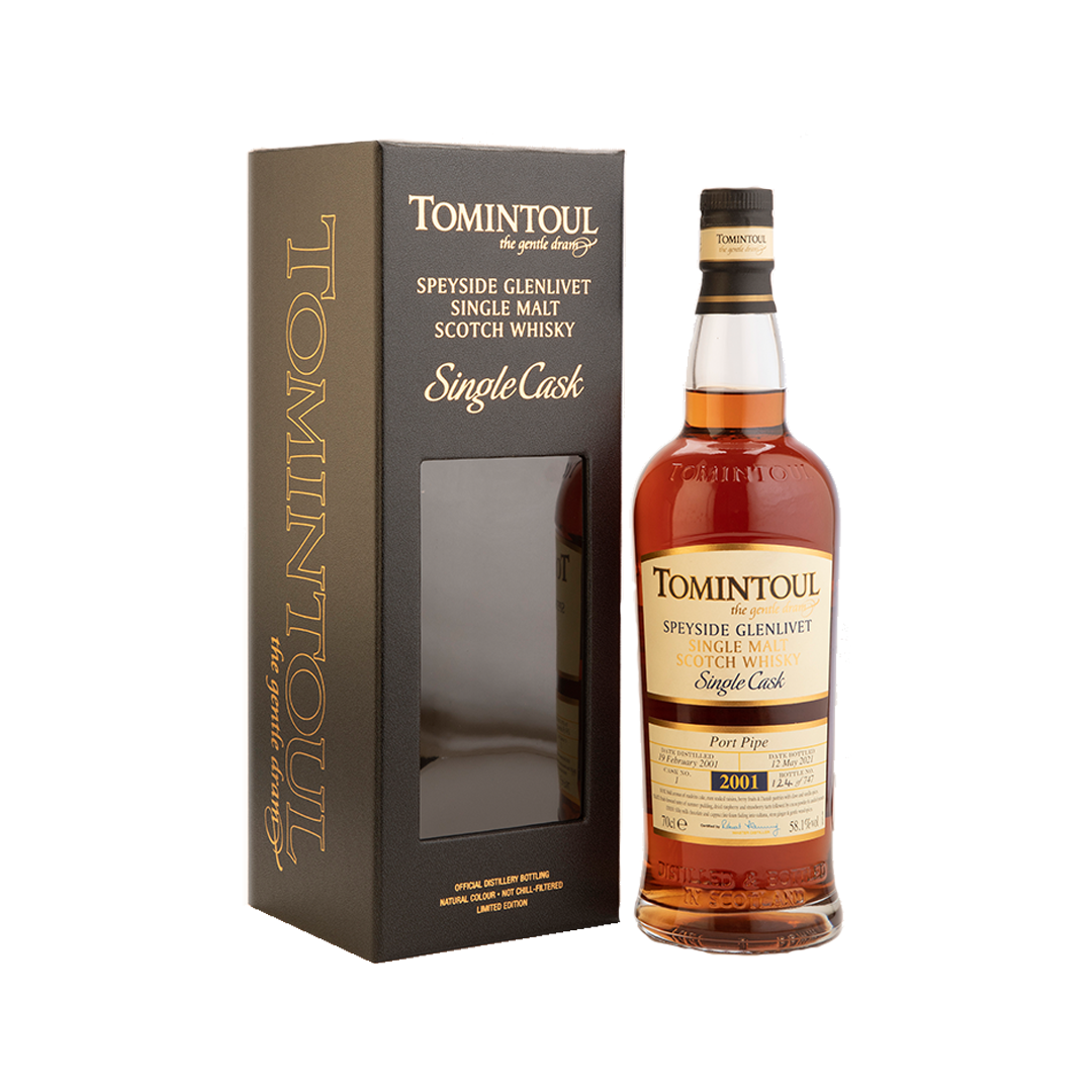 Tomintoul 20 Year Old Port Pipe - Distilled 2001
